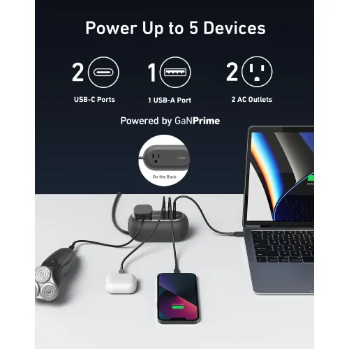 Anker 615 USB Power Strip (GaNPrime 65W) (A9125)