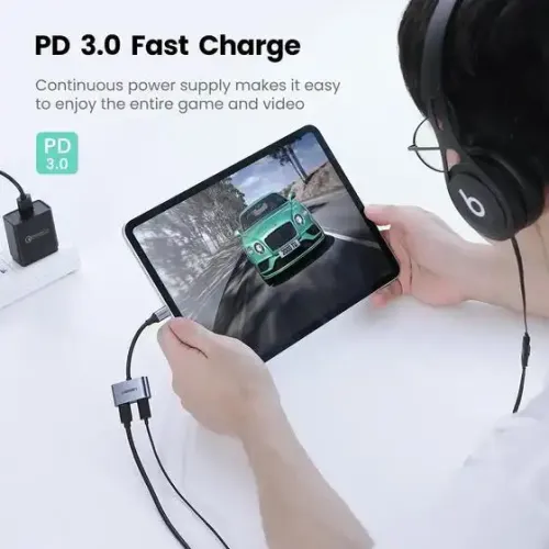 UGREEN CM232 USB Type-C to Headphone & PD Charging Adapter (60165)