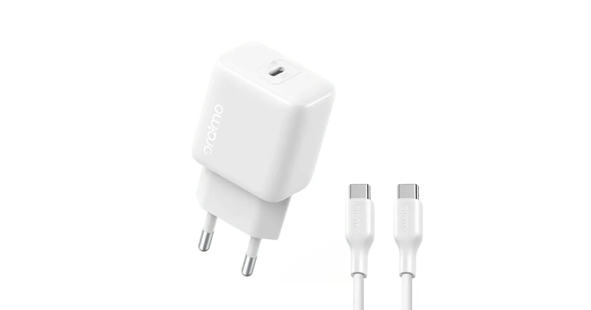 Oraimo 25w GaN Ultra Fast Type-C Charger Adapter (OCW-5251ECC)