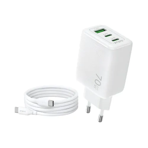 Oraimo HyperGaN 701 70W GaN Charger Adapter With Type-C Cable (OCW-5701ECC)