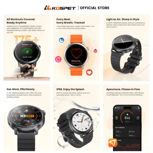KOSPET ORB Bluetooth Calling Smart Watch