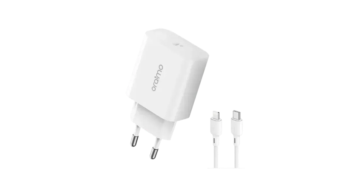 Oraimo PowerCube 20 Charger Adapter with Type-C Cable (OCW-E106S+CC54)