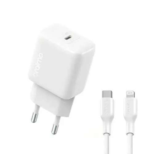 Oraimo PowerCube 202 20W Charger Adapter with Type-C Cable (OCW-5202-ECL)