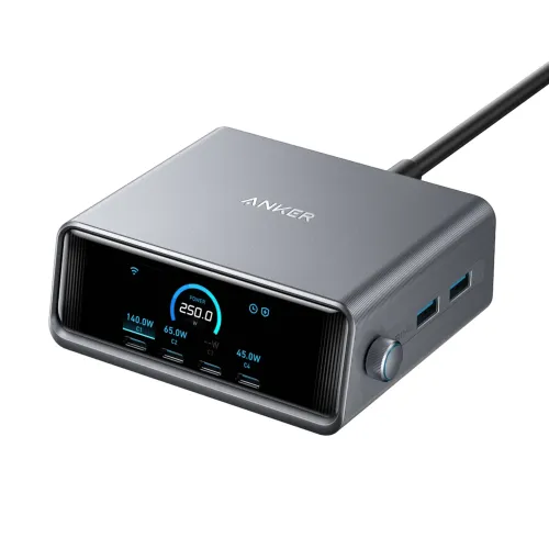 Anker Prime 250W 6 Port Type-C GaN Charger Adapter (A2345141)