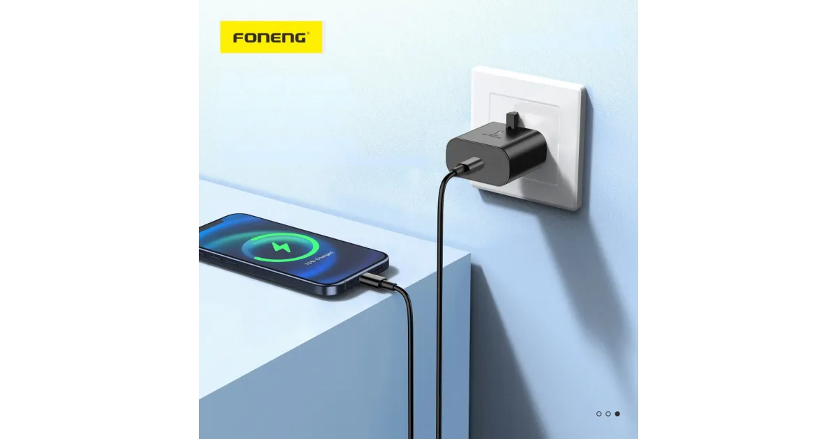 FONENG UK32 25W GaN Fast Charger with Type-C Cable