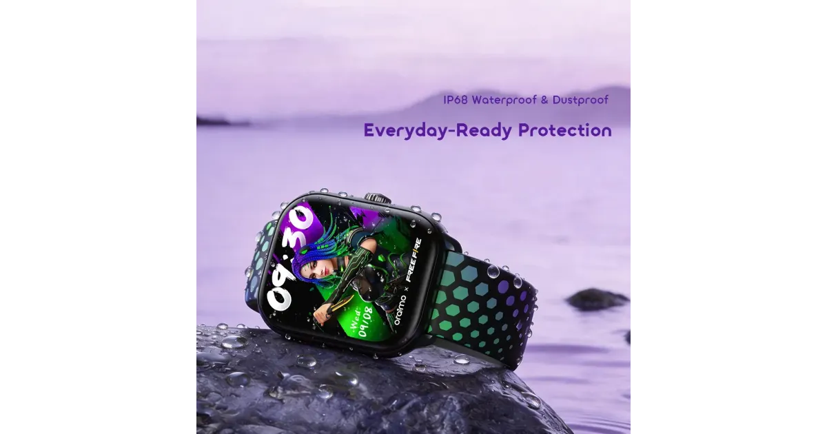 Oraimo Watch 6 Lite MOCO (Free Fire Edition) Smart Watch (OSW-809-SHADOWGREEN)